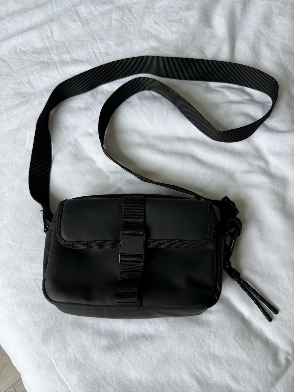 Zara Black Men's Crossbody Bag with Adjustable Strap